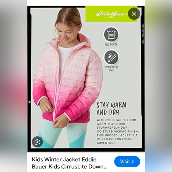 Eddie Bauer Pink   Cirruslite Weather Resistant Jacket - Picture 3 of 4